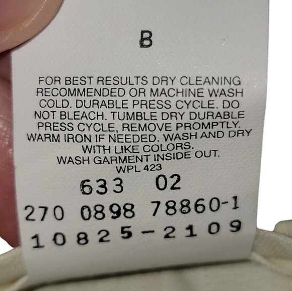 Slates wool blend size 30X40 cuffed khaki/brown dress pants pleated front - Picture 5 of 6